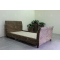 Newest Design water hyacinth Bedroom Double size for Indoor Furniture